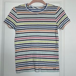 Colorful Striped Cotton T-Shirt